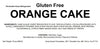Whole 9-inch Andy Anand gluten-free orange cake gift-ready in designer packaging, ships nationwide