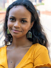 Silver arch dangle earrings handmade by women artisans in Taxco, Mexico — Fair Anita