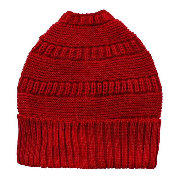 Red knitted dog sweater on a white background