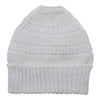 White knitted dog sweater on a white background