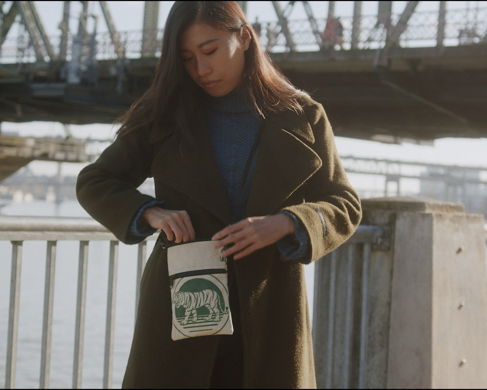 Breezy Crossbody Bag – Upcycled & Recycled Mini Bag by TORRAIN
