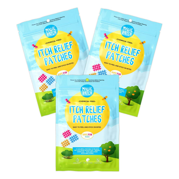 NATPAT Magic Patch 3-Pack Bundle — natural chemical-free itch relief patches for kids and family