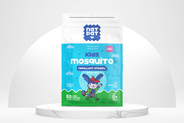 NATPAT Kids Mosquito Repellent Patches — DEET-Free Natural Citronella & Eucalyptus Bug Protection for Babies & Children | Up to 8 Hours