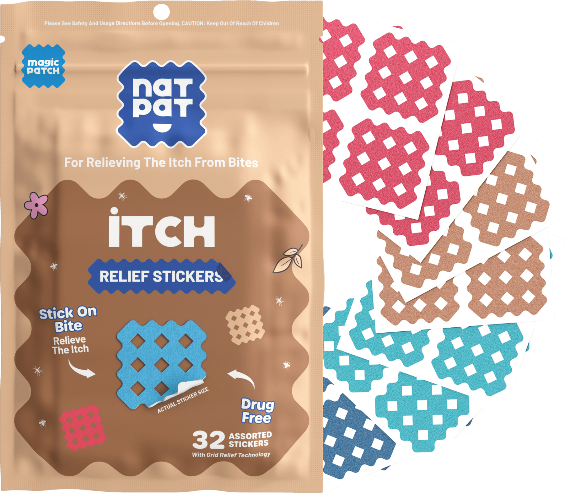 MagicPatch Itch Relief Patches | Drug-Free Mosquito Bite Relief