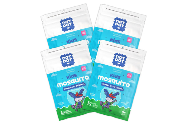 NATPAT Kids Mosquito Repellent Patches — DEET-Free Natural Citronella & Eucalyptus Bug Protection for Babies & Children | Up to 8 Hours