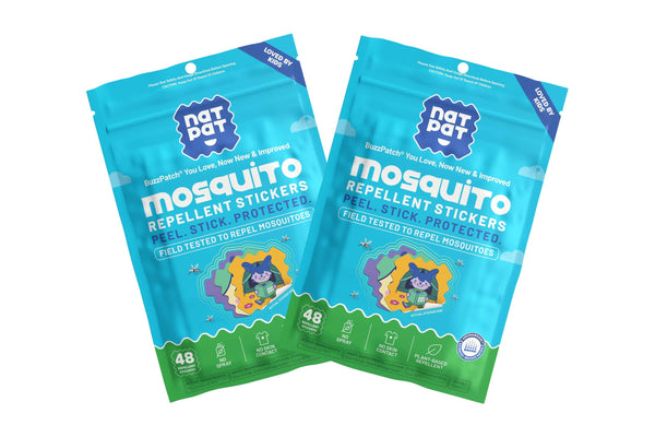 NATPAT Kids Mosquito Repellent Patches — DEET-Free Natural Citronella & Eucalyptus Bug Protection for Babies & Children | Up to 8 Hours