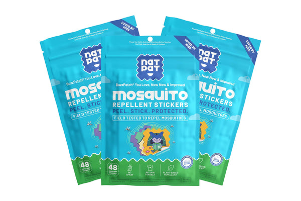 NATPAT Kids Mosquito Repellent Patches — DEET-Free Natural Citronella & Eucalyptus Bug Protection for Babies & Children | Up to 8 Hours