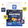 Child sleeping peacefully wearing NATPAT natural sleep patch on pyjamas — calming bedtime support for kids aged 2+