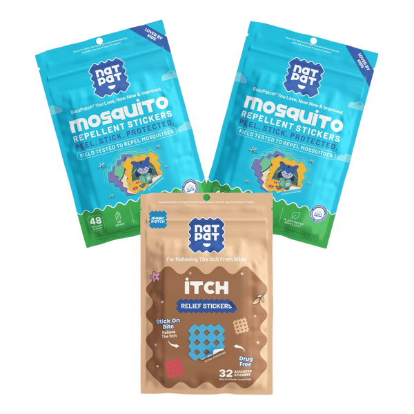NATPAT Anti Mosquito Magnet Bundle - Medium – DEET-Free Repellent & Itch Relief Patches