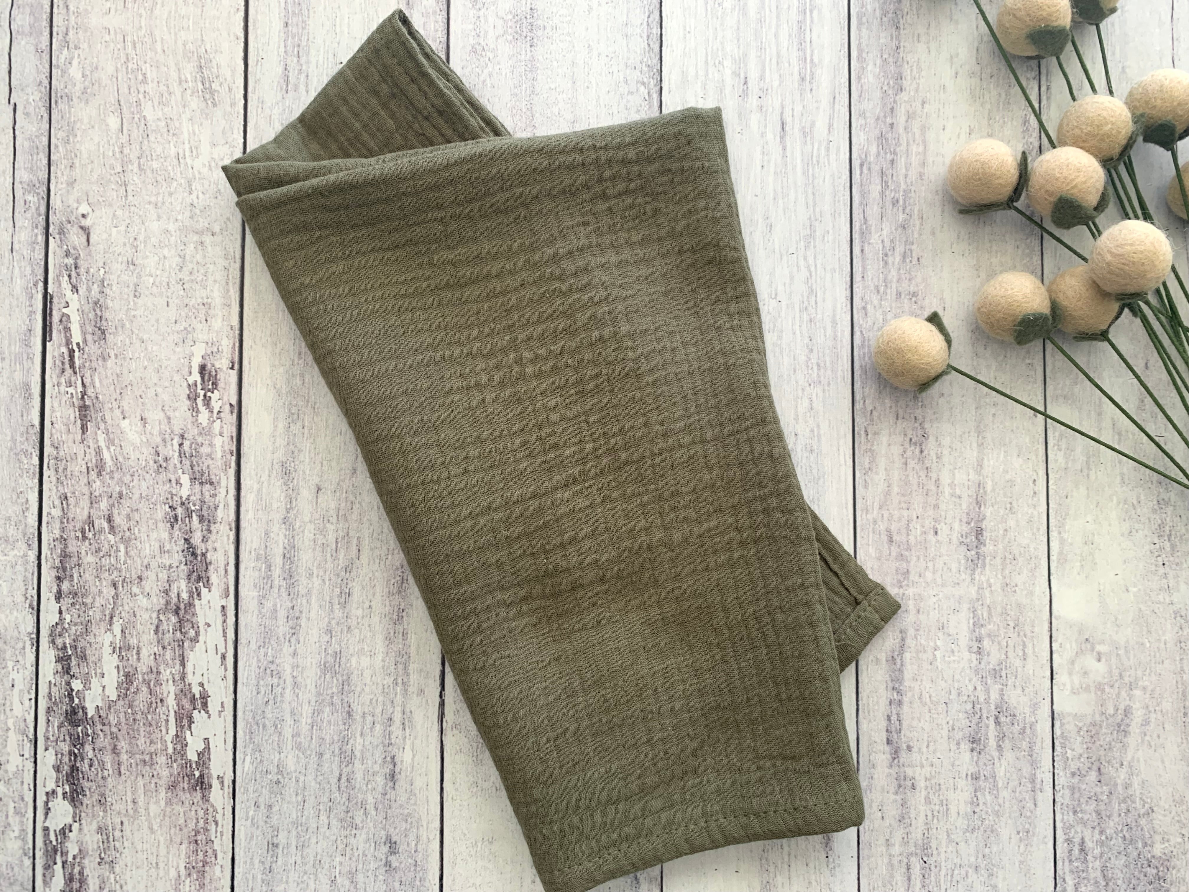 Cotton Crinkle Cloth Napkins – Set of 4 | No-Iron, Reusable