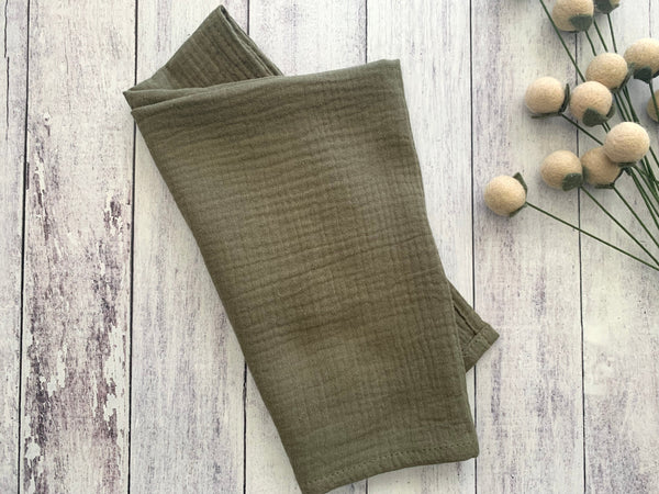 Cotton Crinkle Cloth Napkins – Set of 4 | No-Iron, Reusable