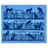 Soak iT Up One Cat Just Leads to Another Hemingway Swedish dishcloth eco-friendly paper towel alternative with colourful cat design, 8 by 6.75 inches