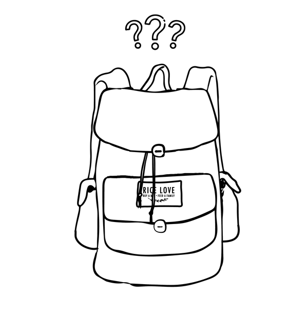One of a Kind Mini Backpack - Recycled Rice Bag, Nepal