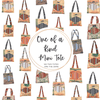 One of a Kind Mini Tote made from upcycled rice bags, handcrafted in Nepal