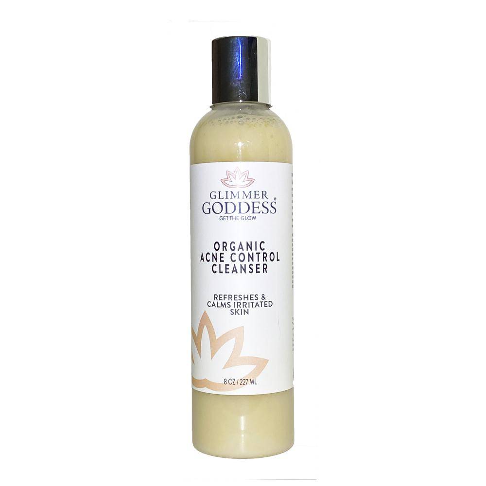 Glimmer Goddess Organic Acne Cleanser with Hemp Seed Oil for face and body