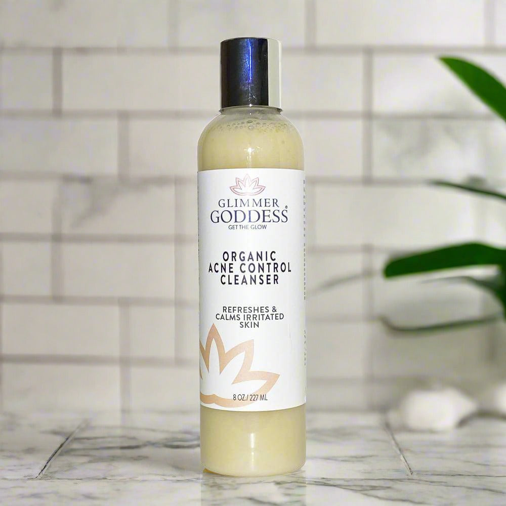 Hemp seed oil acne face wash by Glimmer Goddess – certified organic ingredients