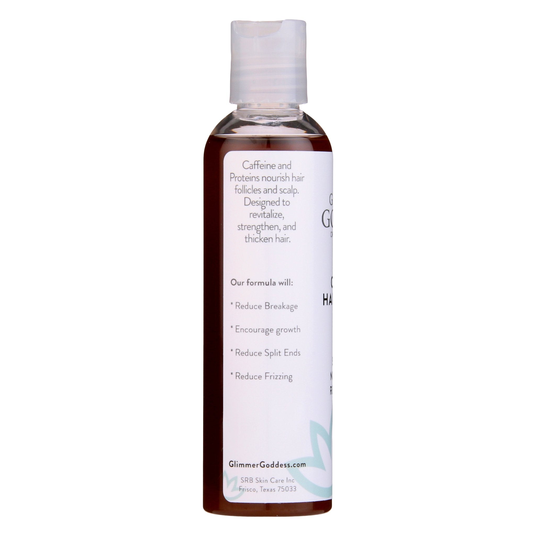 Glimmer Goddess Organic Caffeine Scalp Serum — vegan, cruelty-free, handcrafted in Texas