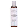 Organic Caffeine Protein Hair Growth Serum by Glimmer Goddess in amber bottle on neutral background