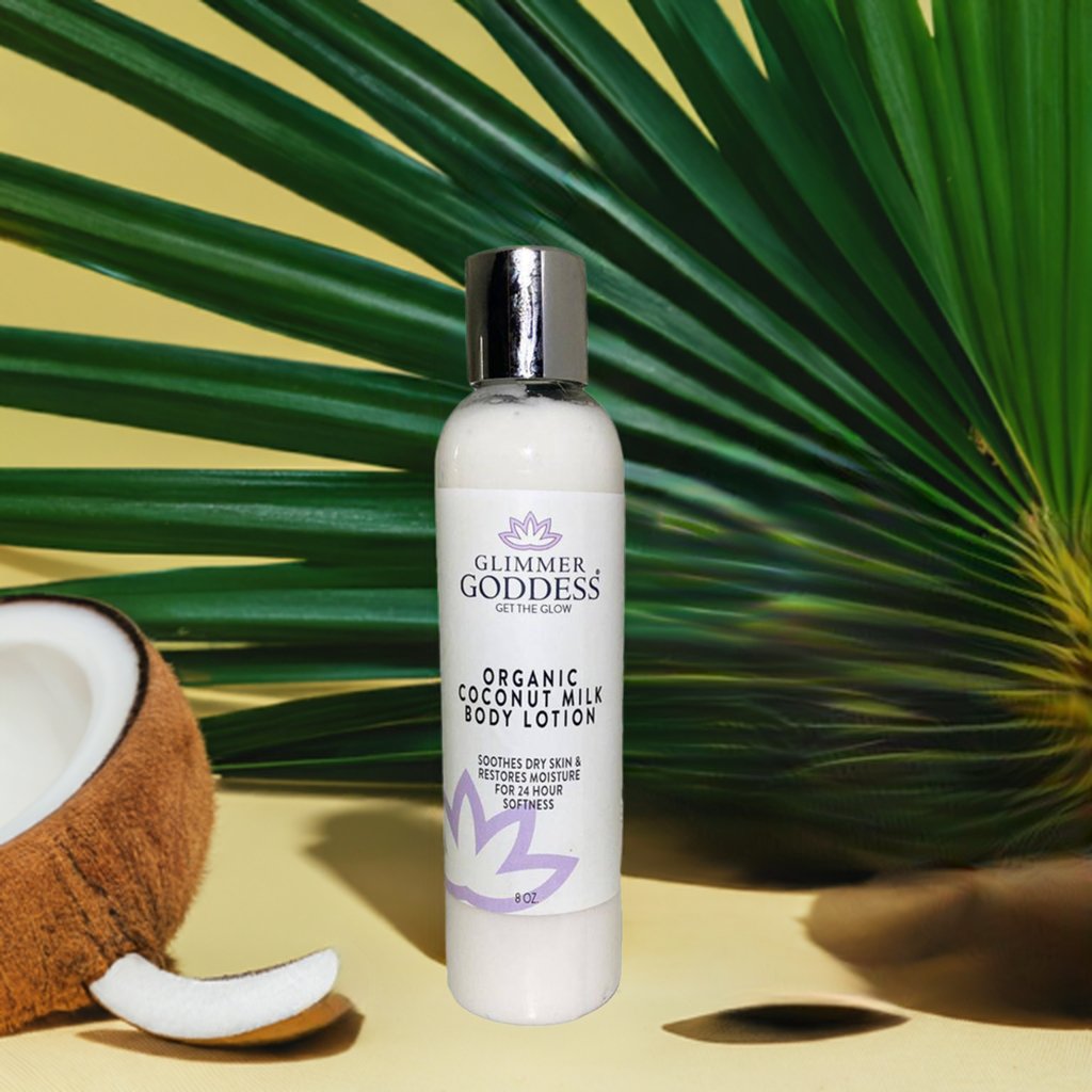 Organic coconut milk moisturising body lotion handcrafted in Texas — vegan and cruelty-free