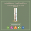 Close-up of Glimmer Goddess copper peptide serum packaging with key anti-aging peptide ingredients listed
