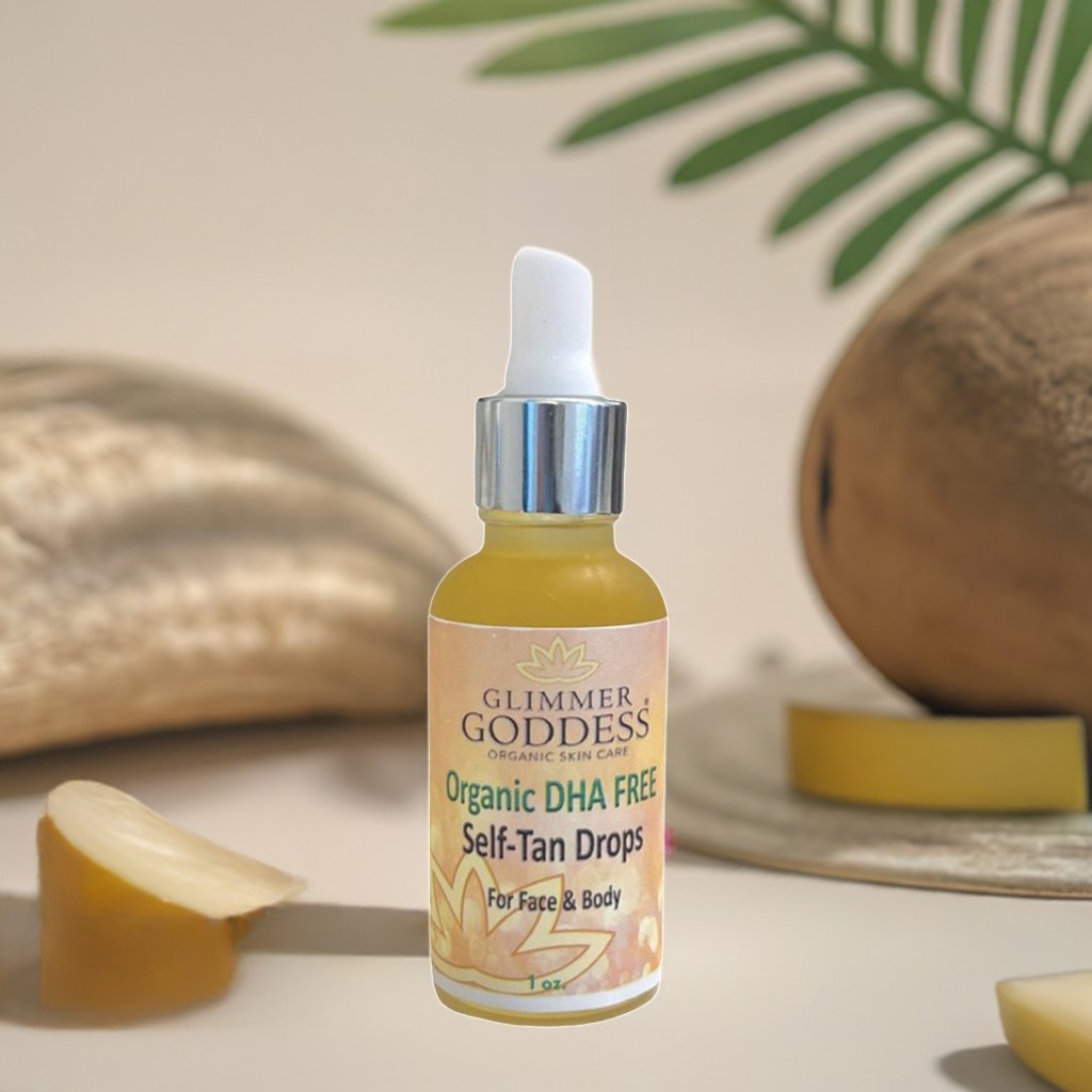 Organic DHA-Free Self-Tanning Drops for Face & Body – Natural Glow