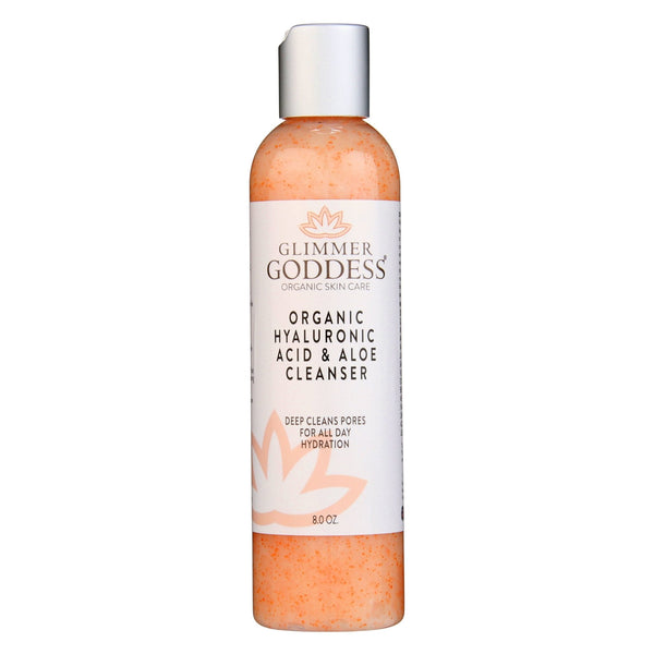 Organic Hydrating Facial Cleanser – Hyaluronic Acid & Aloe, 8 oz