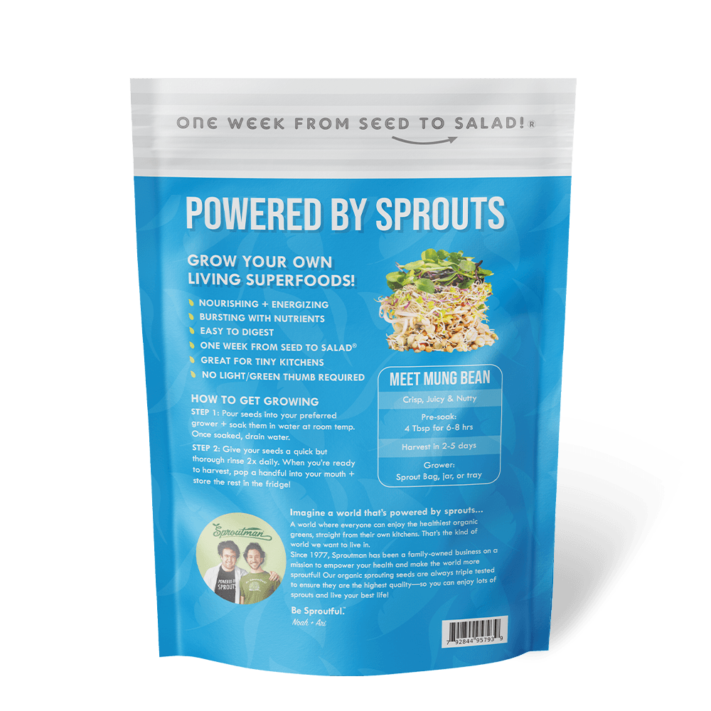 Organic Mung Bean Sprouting Seed from Sproutman, product image 2