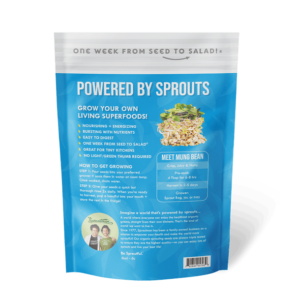 Organic Mung Bean Sprouting Seed from Sproutman, product image 2