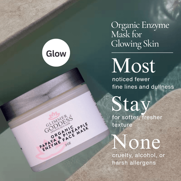 Organic Papaya & Pineapple Enzyme Face Mask – Gentle Exfoliating Treatment