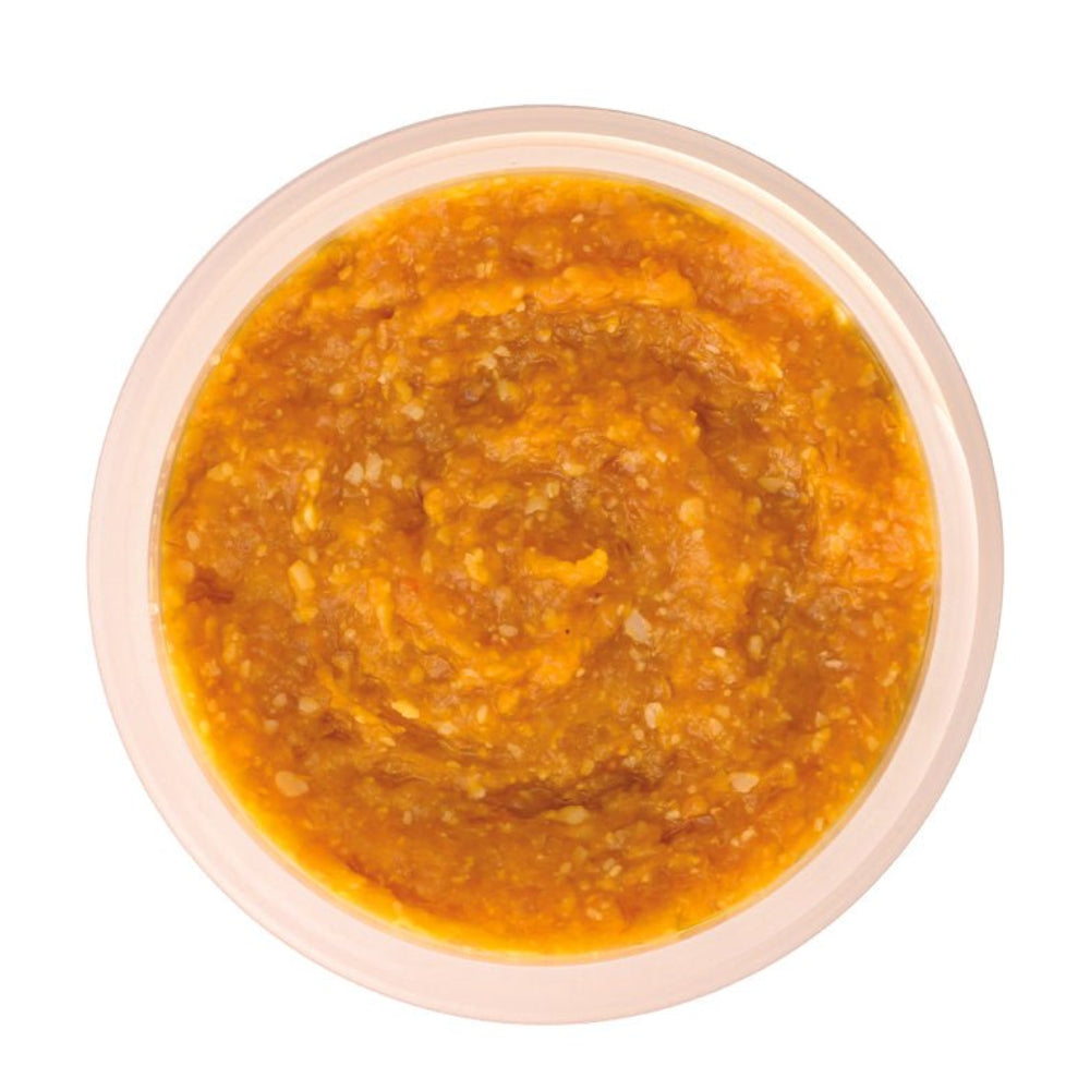 Close-up of Glimmer Goddess Organic Pumpkin Flaxseed Enzyme Face Mask texture and consistency