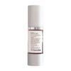 Skincare serum bottle with label on a white background