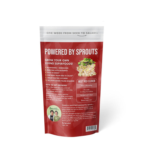 Organic Red Clover Sprouting Seed from Sproutman, a second view of the product