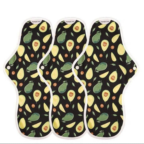 The Brand hannah organic reusable overnight pads 3-pack – eco-friendly period care