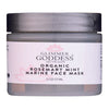 Organic Rosemary Mint Algae Face Mask for acne and rosacea by Glimmer Goddess in a jar on a clean background