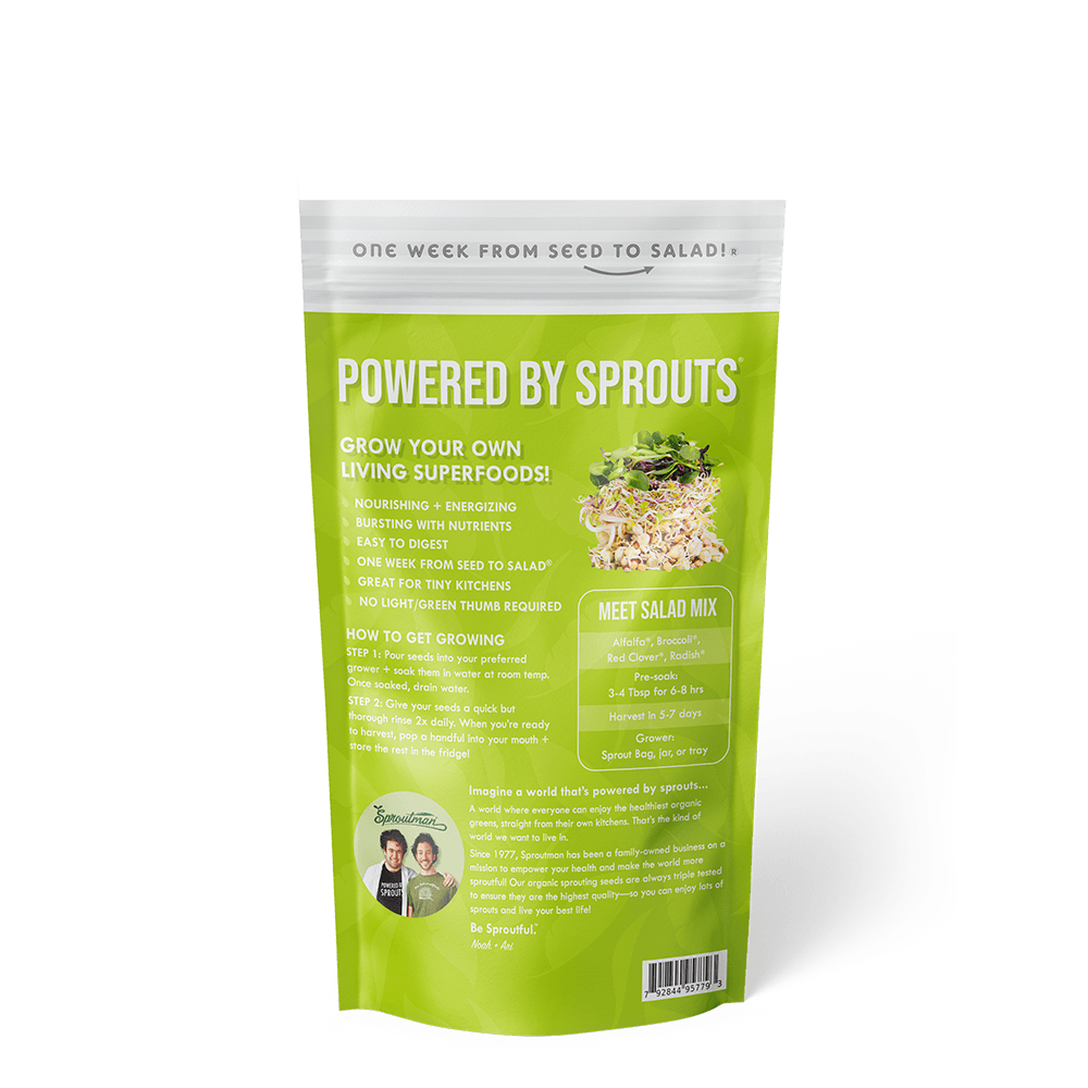 Organic Salad Mix Sprouting Seed from Sproutman, product image 2