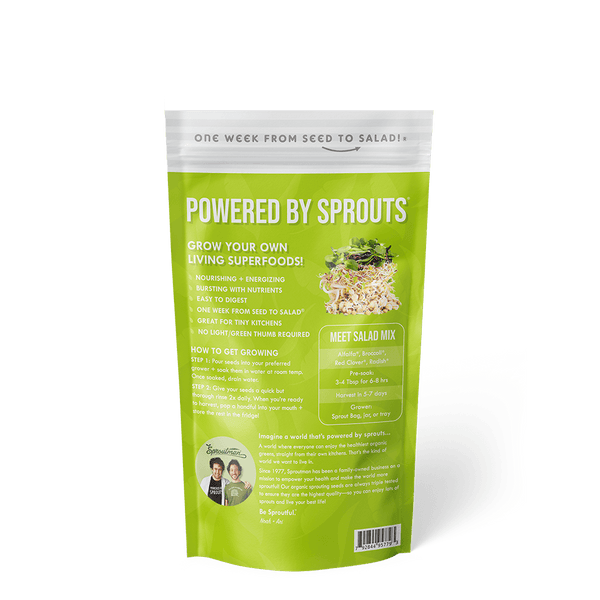 Organic Salad Mix Sprouting Seed from Sproutman, product image 2