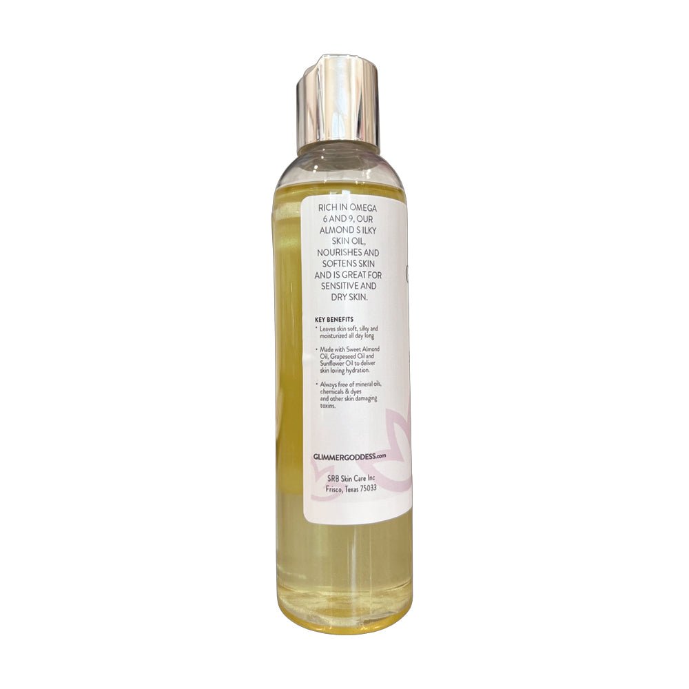 Organic Sweet Almond Silky Skin Oil – 48-Hour Hydration with Omega 6 & 9