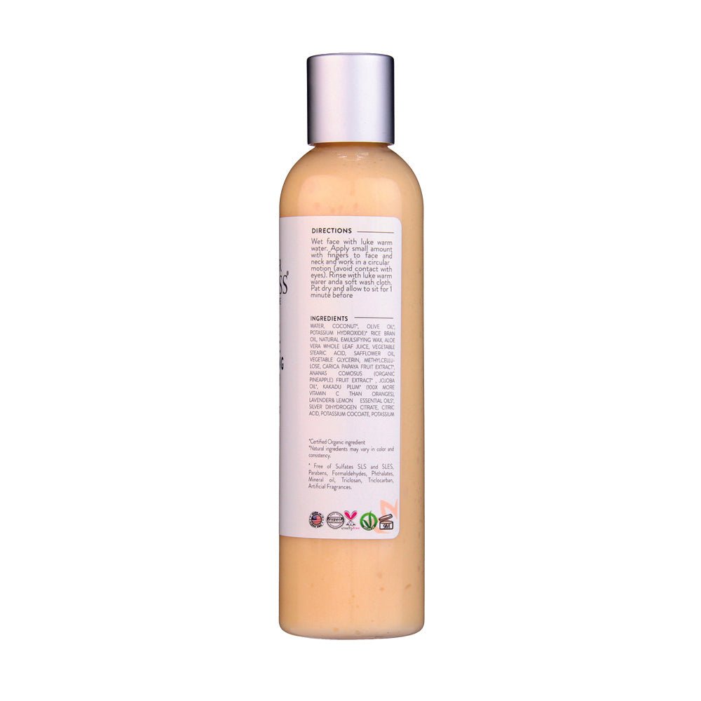 Organic Vitamin C Brightening Cleanser – Gentle Face Wash for Even Skin Tone