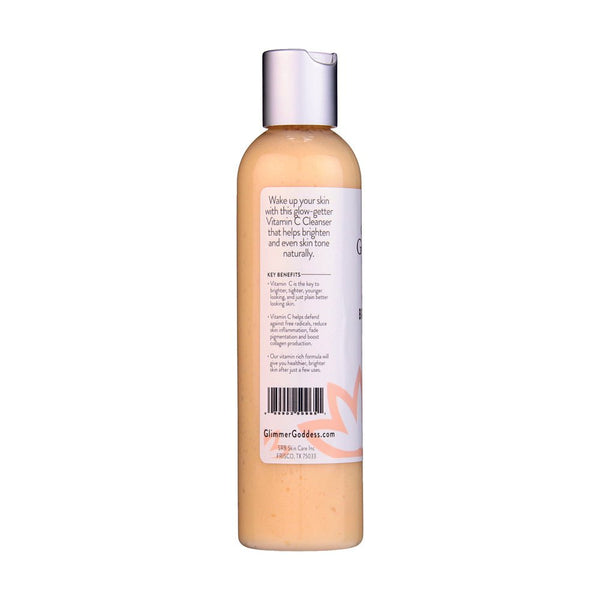 Glimmer Goddess organic brightening face wash handcrafted in Texas
