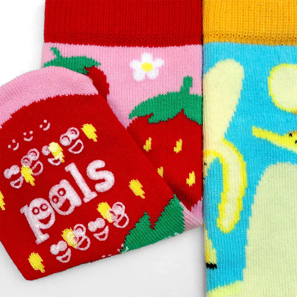 STRAWBERRY & BANANA MATCHY MISMATCHY SOCKS SET