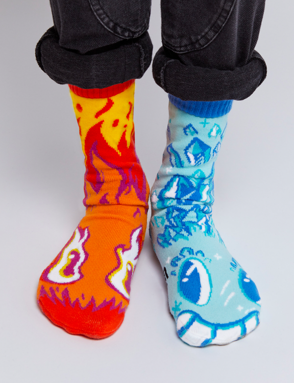 KIDS BURNIE & ICEY NO SLIP SOCKS