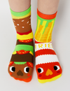 ADULT BURGER & FRIES SOCKS