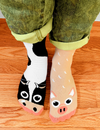 ADULT COW & PIG SOCKS