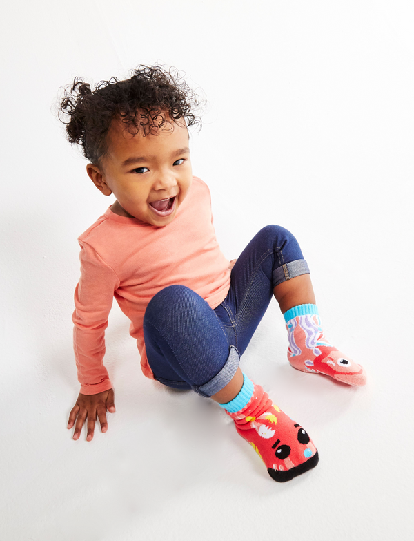 KIDS CRAB & JELLYFISH NO SLIP SOCKS