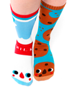 Indulge your feet in the ultimate comfort and style with our Milk and Cookies Mismatched Socks. These adorable socks are made from sustainable materials and feature a fun and playful design. Order yours today and treat your feet to a sweet and sustainable treat!