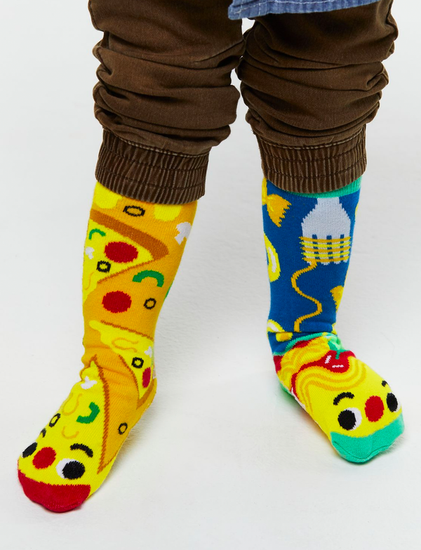 PIZZA & PASTA MATCHY MISMATCHY SOCKS SET