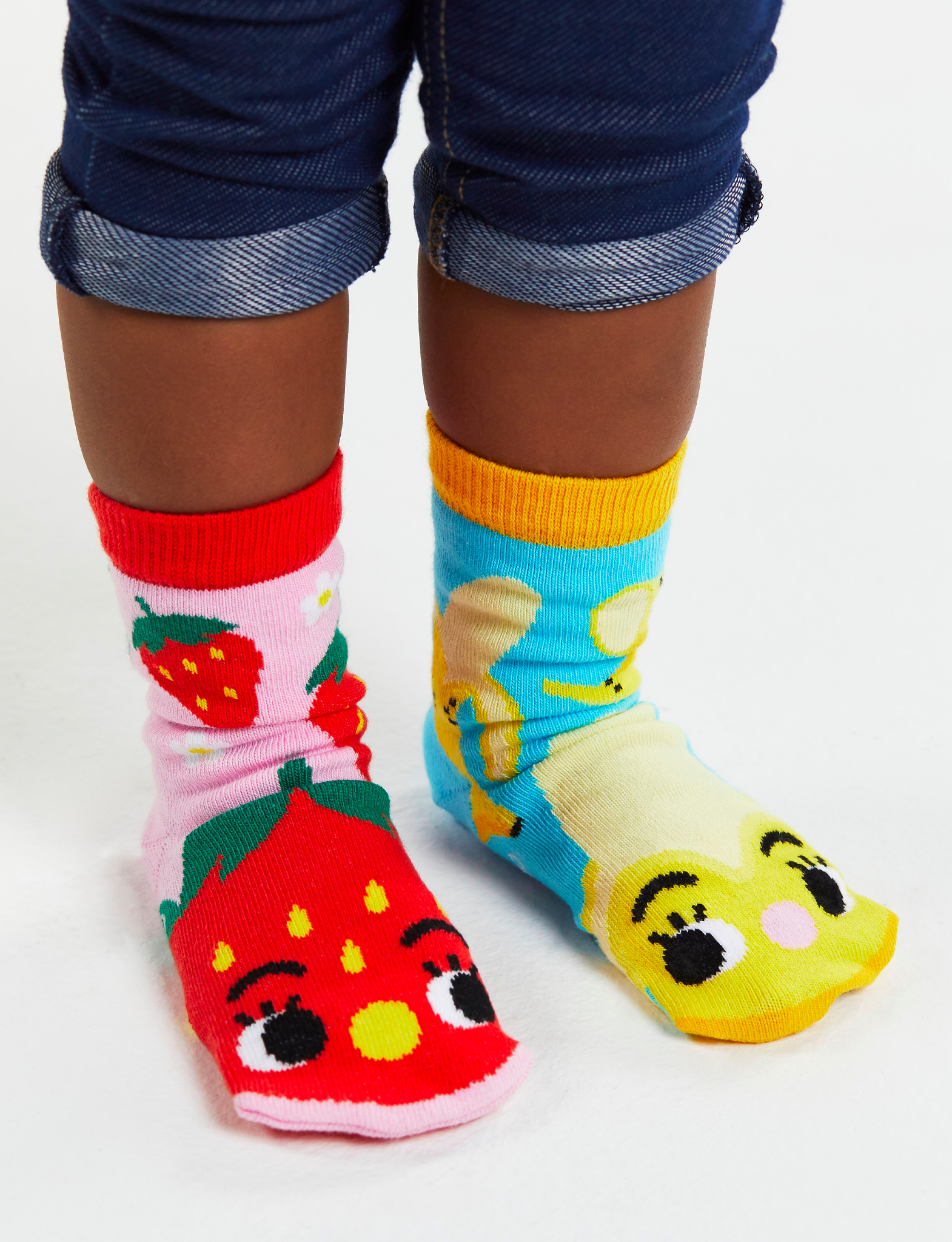 STRAWBERRY & BANANA MATCHY MISMATCHY SOCKS SET