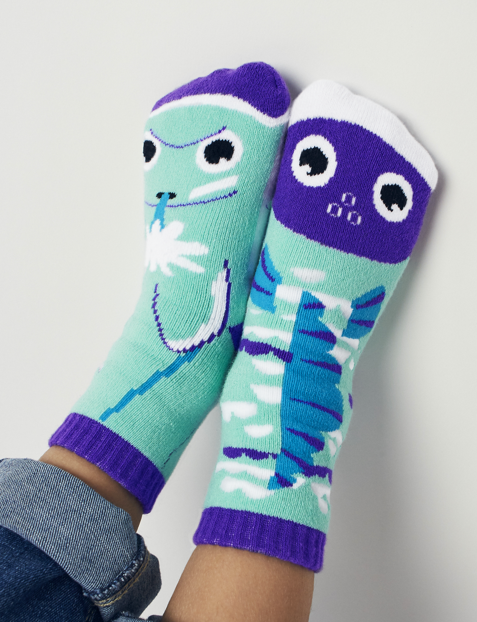 KIDS DOLPHIN & FISH NO SLIP SOCKS