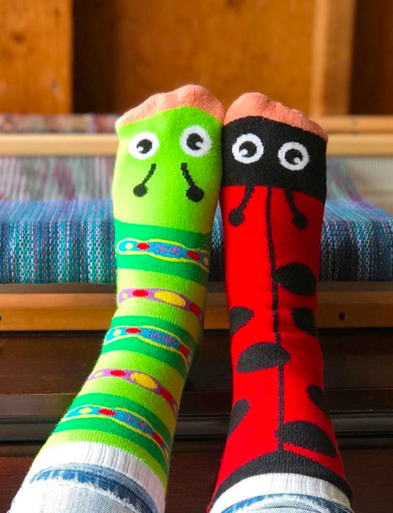 Add a touch of whimsy to your day with our Ladybug and Caterpillar mismatched socks. These soft and comfortable socks are perfect for anyone who loves bugs and fun.