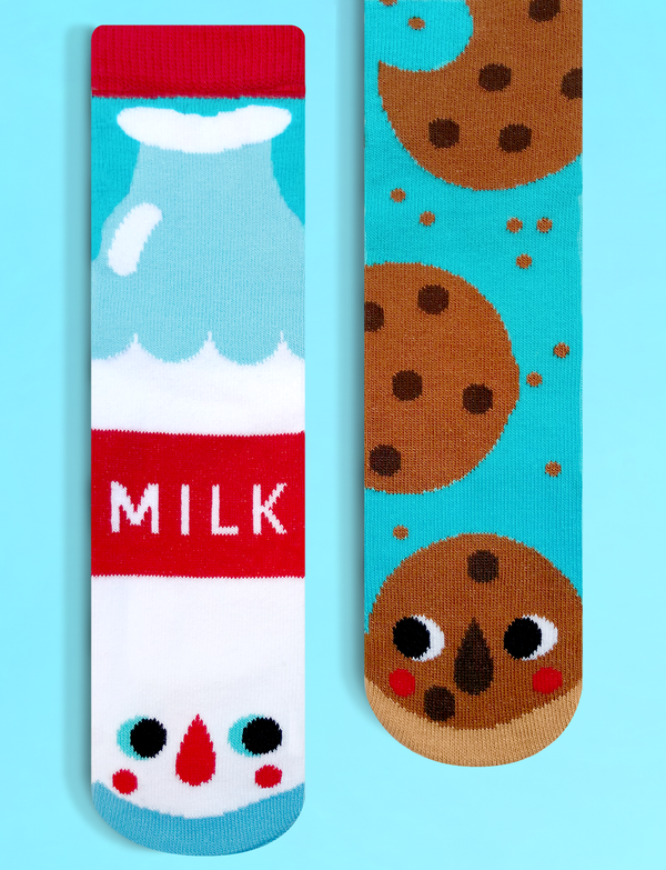 Indulge your feet in the ultimate comfort and style with our Milk and Cookies Mismatched Socks. These adorable socks are made from sustainable materials and feature a fun and playful design. Order yours today and treat your feet to a sweet and sustainable treat!